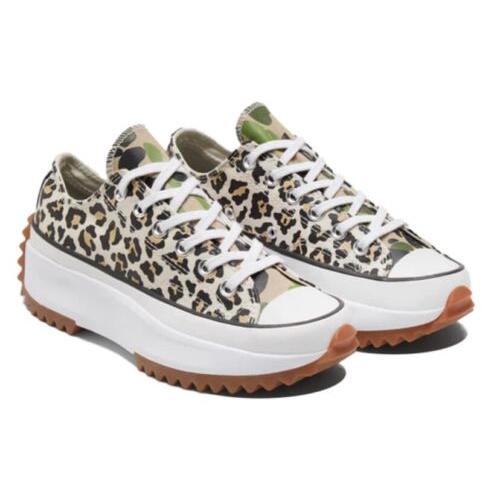 Converse Run Star Hike Ox Cheetah Print Platform Shoes Womens 11 /mens 9.5