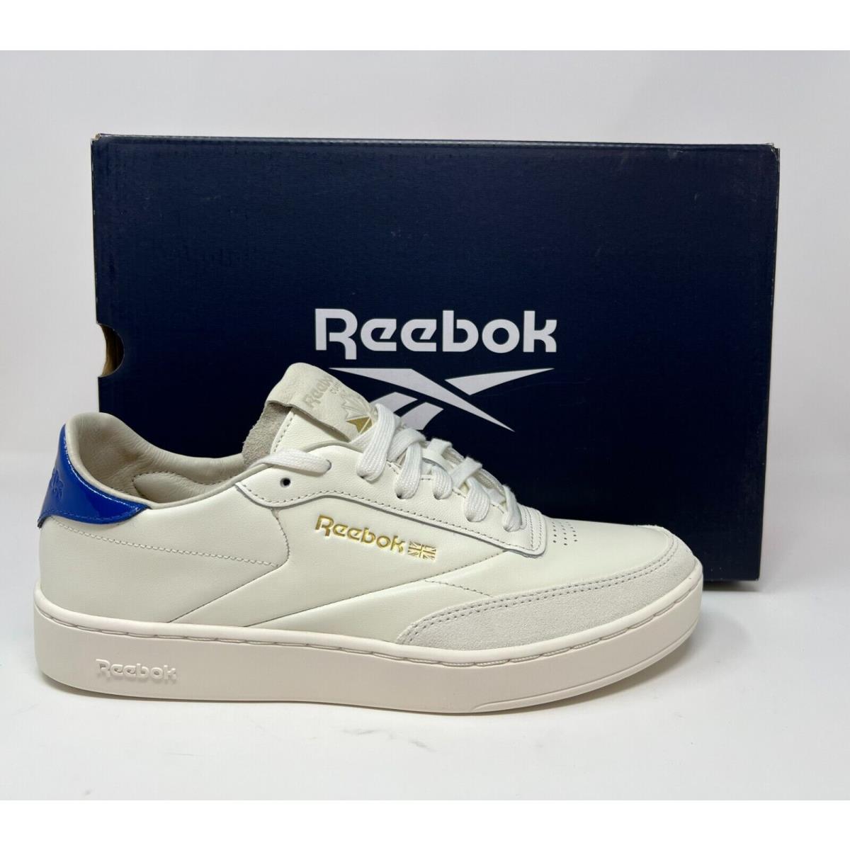 Reebok Women`s Club C Clean Shoes White/blue GY1384 Lifestyle Shoes
