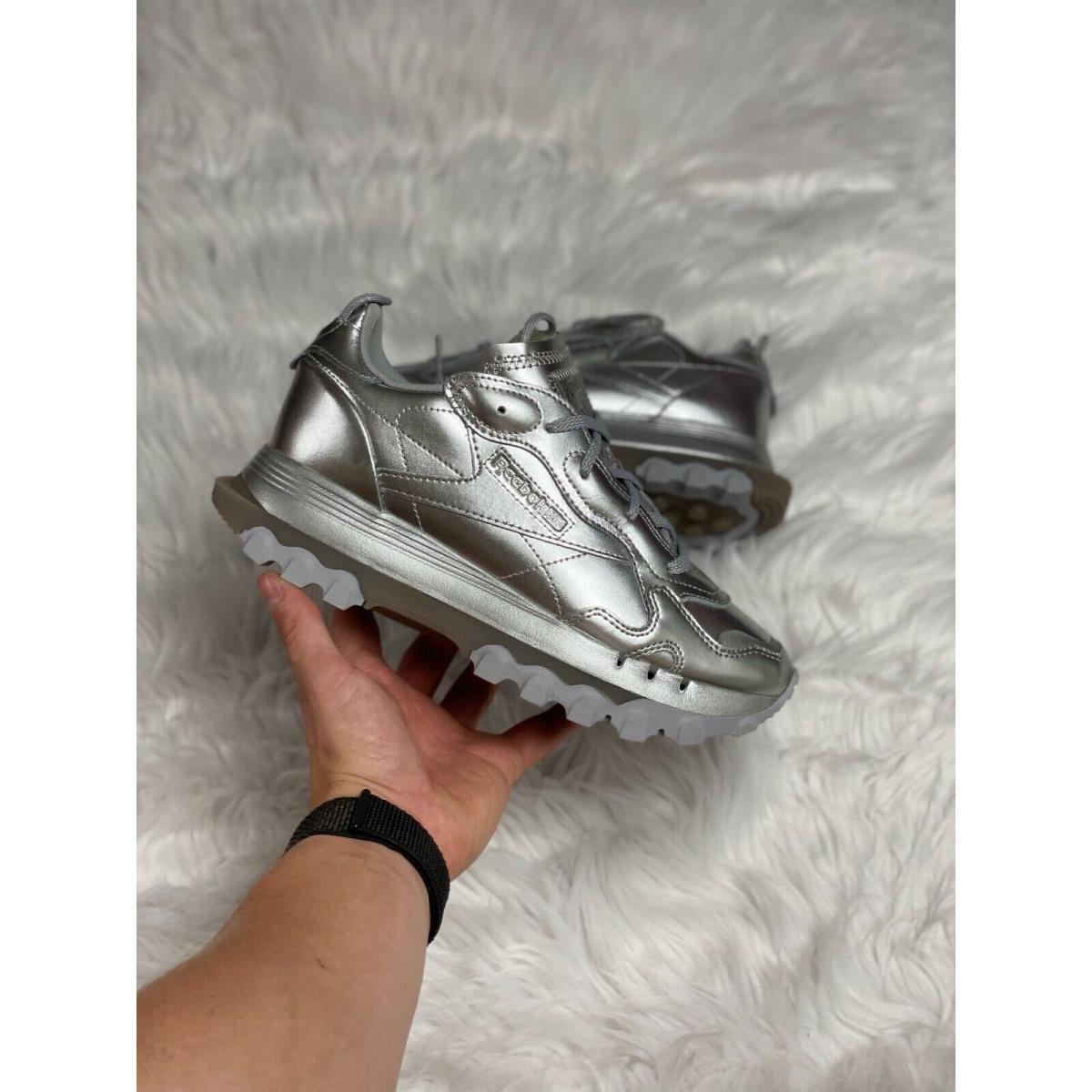 Reebok Classic Leather Cardi B Womens Casual Shoes Silver GW2632 Multi Sz
