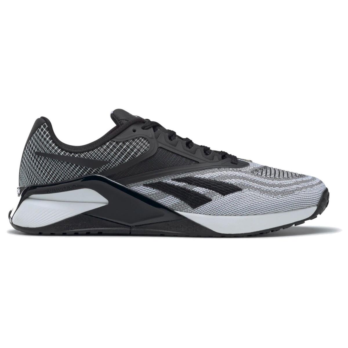 Reebok Nano X2 Men`s Lightweight Flexible Breathable Energy Foam Training Shoes Core Black / Ftwr White / Pure Grey 7