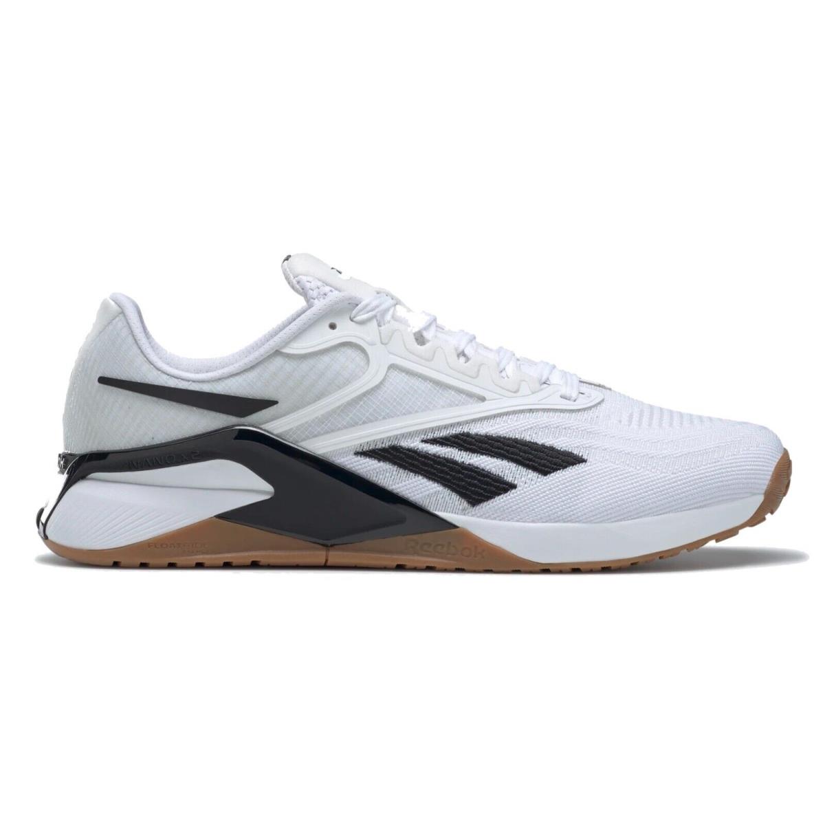Reebok Nano X2 Men`s Lightweight Flexible Breathable Energy Foam Training Shoes Ftwr White / Core Black / Reebok Lee 3