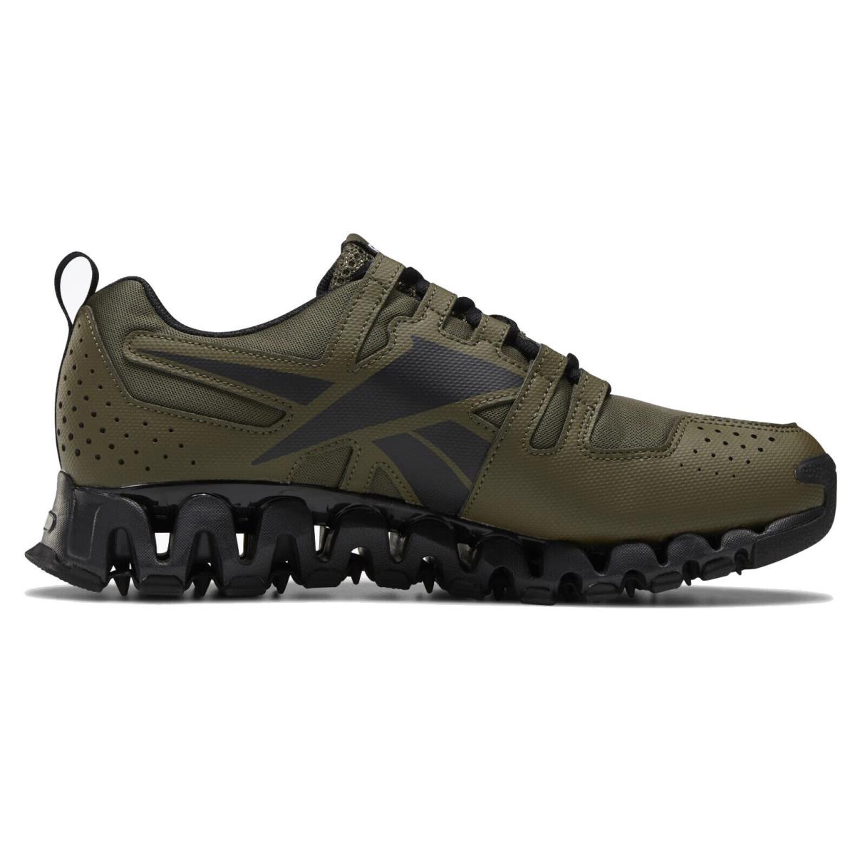 Reebok Zigwild Trail 6 Men`s Running Lightweight Breathable Shoes Sneakers Army Green / Core Black / Ftwr White