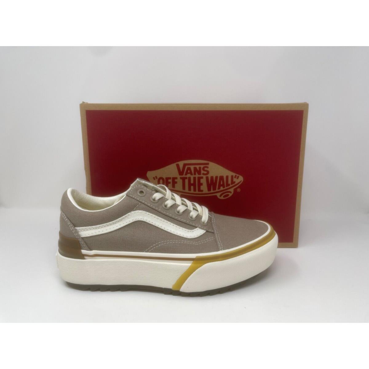 Vans Women s Old Skool Stacked Canvas Cobblestone Lifestyle Shoes