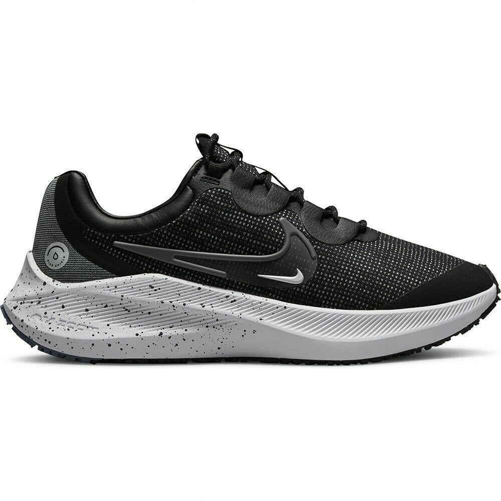 Nike Womens Zoom Winflo 8 Shield Running Shoes DC3730 001 - BLACK /IRON GREY
