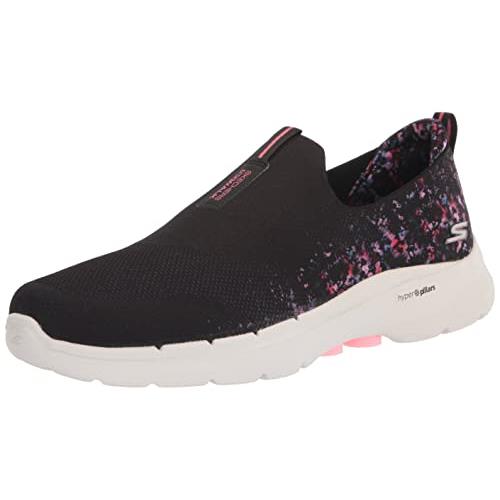 Skechers Women`s Go Walk 6-Floral Sunrise Sneaker - Choose Sz/col Black/Multi
