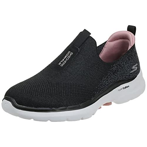 Skechers Women`s Go Walk 6-Glimmering Sneaker - Choose Sz/col Black/Pink