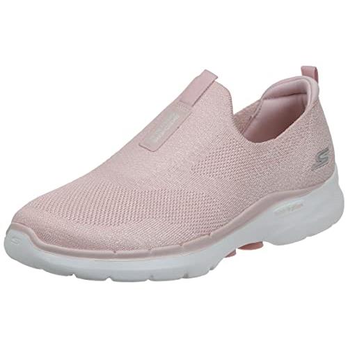 Skechers Women`s Go Walk 6-Glimmering Sneaker - Choose Sz/col Light Pink