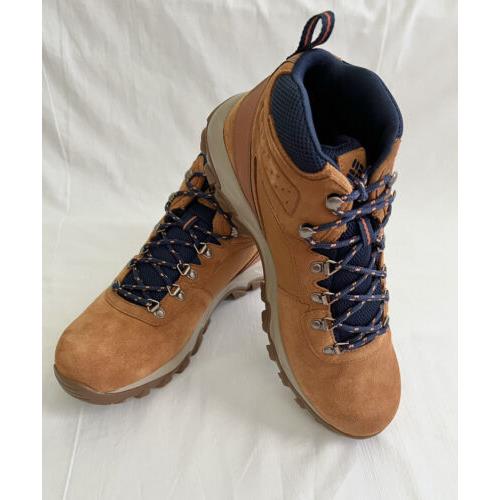 Columbia Men`s Newton Ridge Plus II Waterproof Hiking Shoe - Caramel/blue Shadow