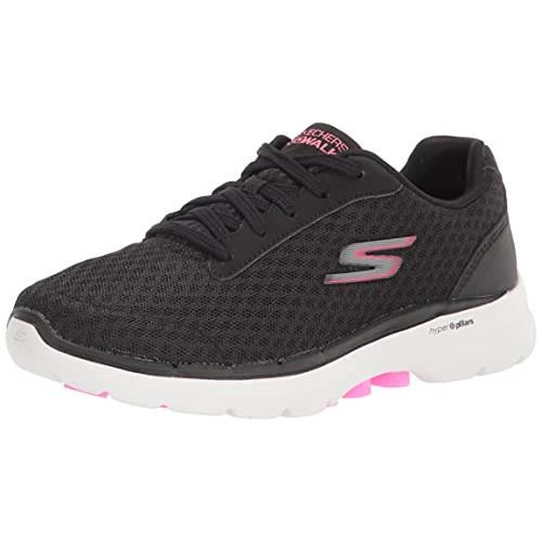 Skechers Women`s Go Walk 6-Iconic Vision Sneaker - Choose Sz/col Black/Hot Pink