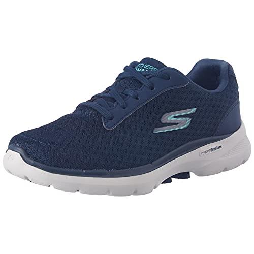 Skechers Women`s Go Walk 6-Iconic Vision Sneaker - Choose Sz/col Navy/Turquoise