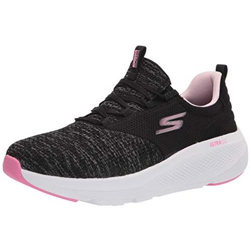 Skechers Women`s Go Run Elevate Knit Lace Up Sneak - Choose Sz/col Black/Pink