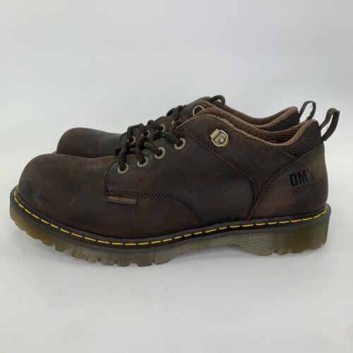 Dr Martens Ashridge Steel Toe Oxford Brown Leather Safety Shoes Men s sz 13
