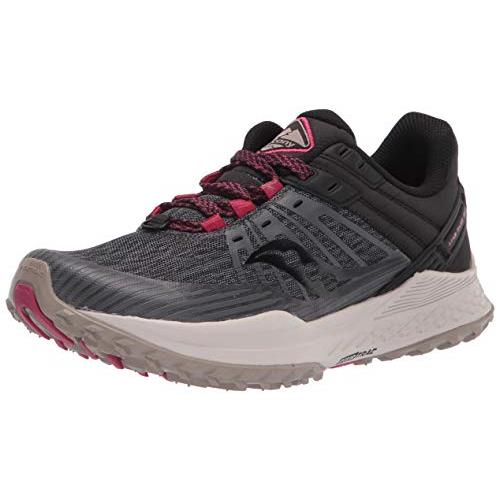 Saucony Women`s Mad River Tr2 Trail Running Shoe - Choose Sz/col Charcoal/Black