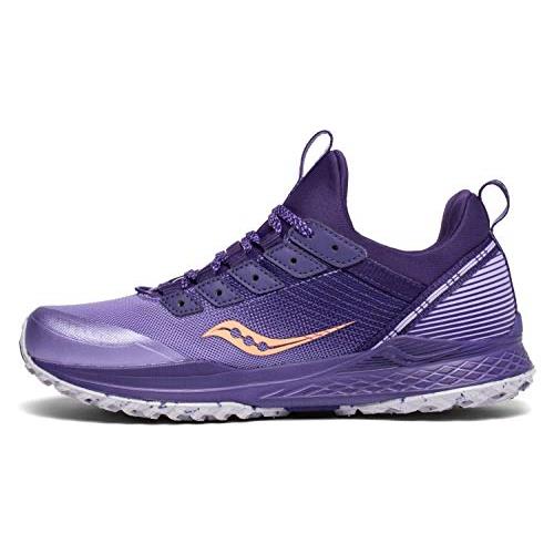 Saucony Women`s Mad River Tr Trail Running Shoe - Choose Sz/col Purple/Peach