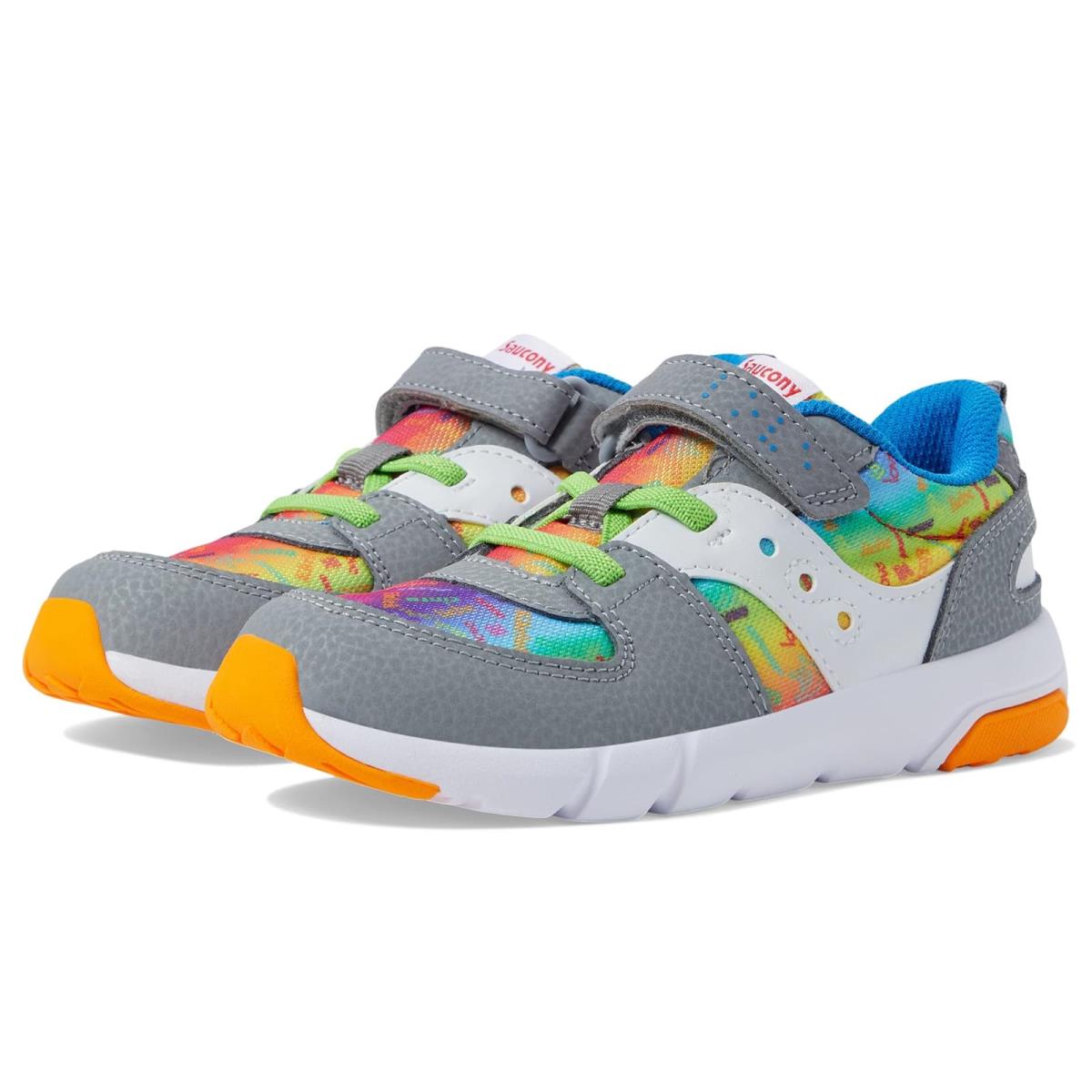 Boy`s Shoes Saucony Kids Originals Jazz Lite 2.0 LX Toddler/little Kid - Rainbow Love