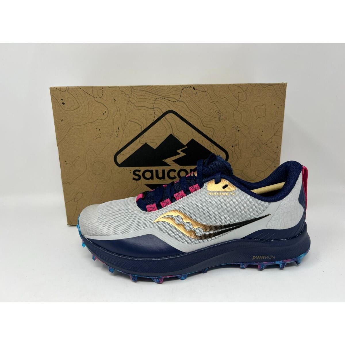 Saucony Women`s Peregrine 12 Trail Running Shoes Prospect Glass S10737-40