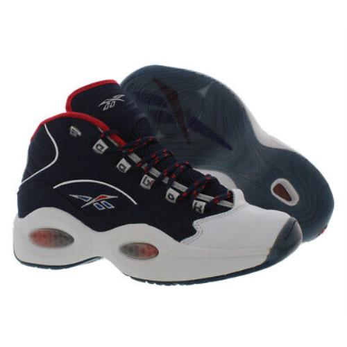 Reebok Question Mid Mens Shoes Size 11 Color: White/black/red