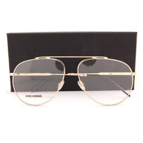 E Christian Dior Eyeglass Frames Dior 0221 J5G Gold For Men