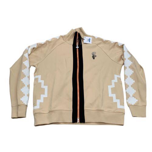 Puma X Pronounce Long Sleeve Zip Jacket Tan Orange Black Mens Size Size XL