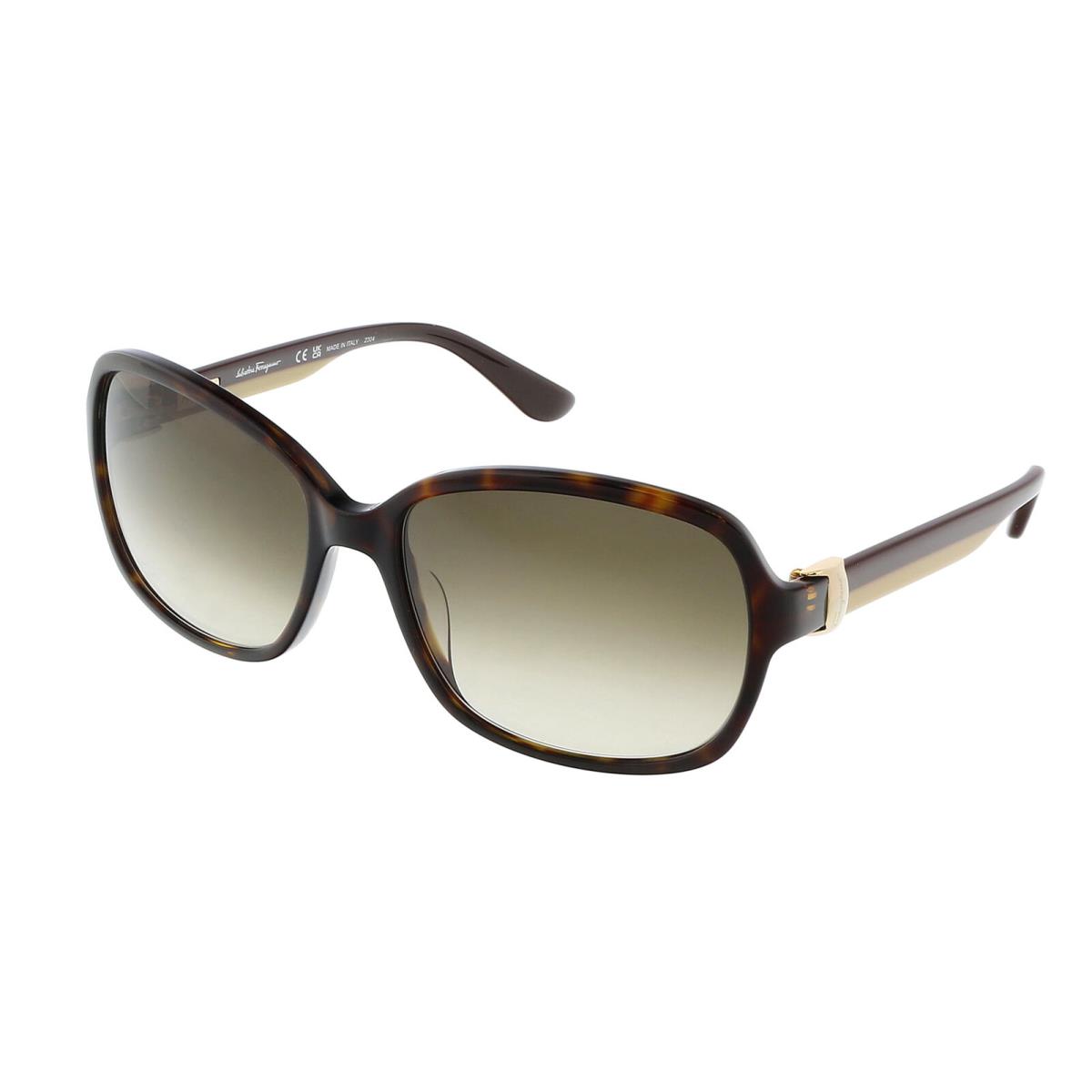 Salvatore Ferragamo SF606S 214 Oval Full Rim Sunglasses