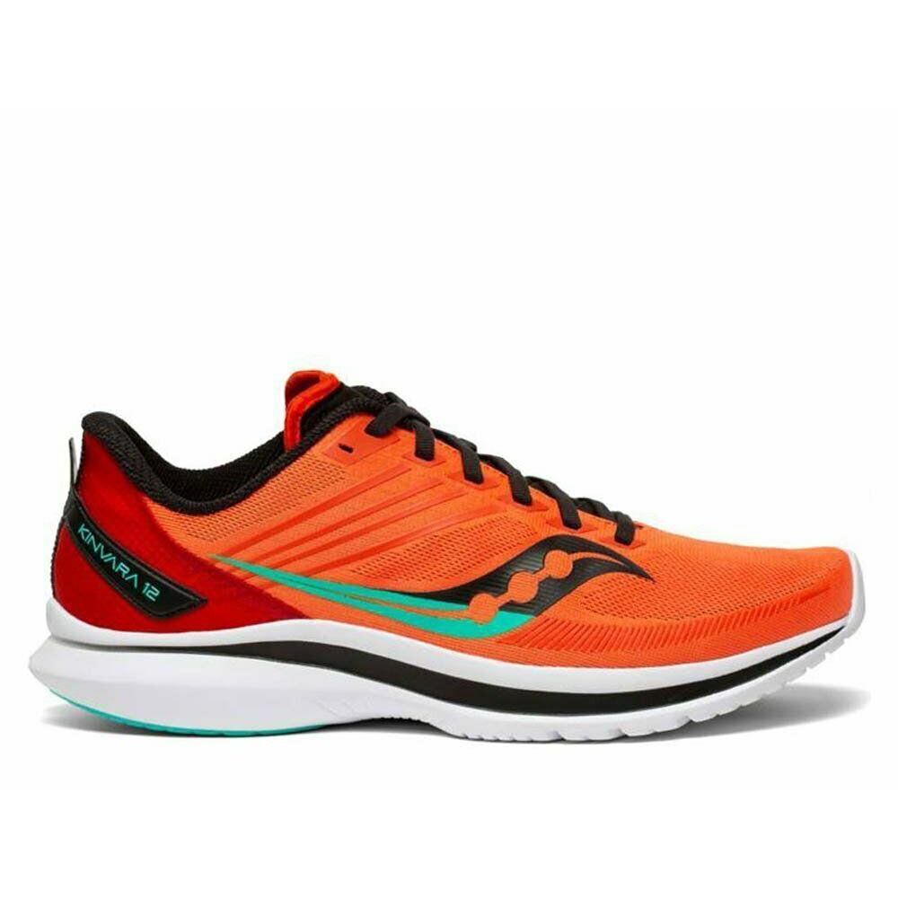 Saucony Kinvara 12 Mens Running Shoe Size 12.5 Vizi / Scarlet Orange S20619-21 - Orange