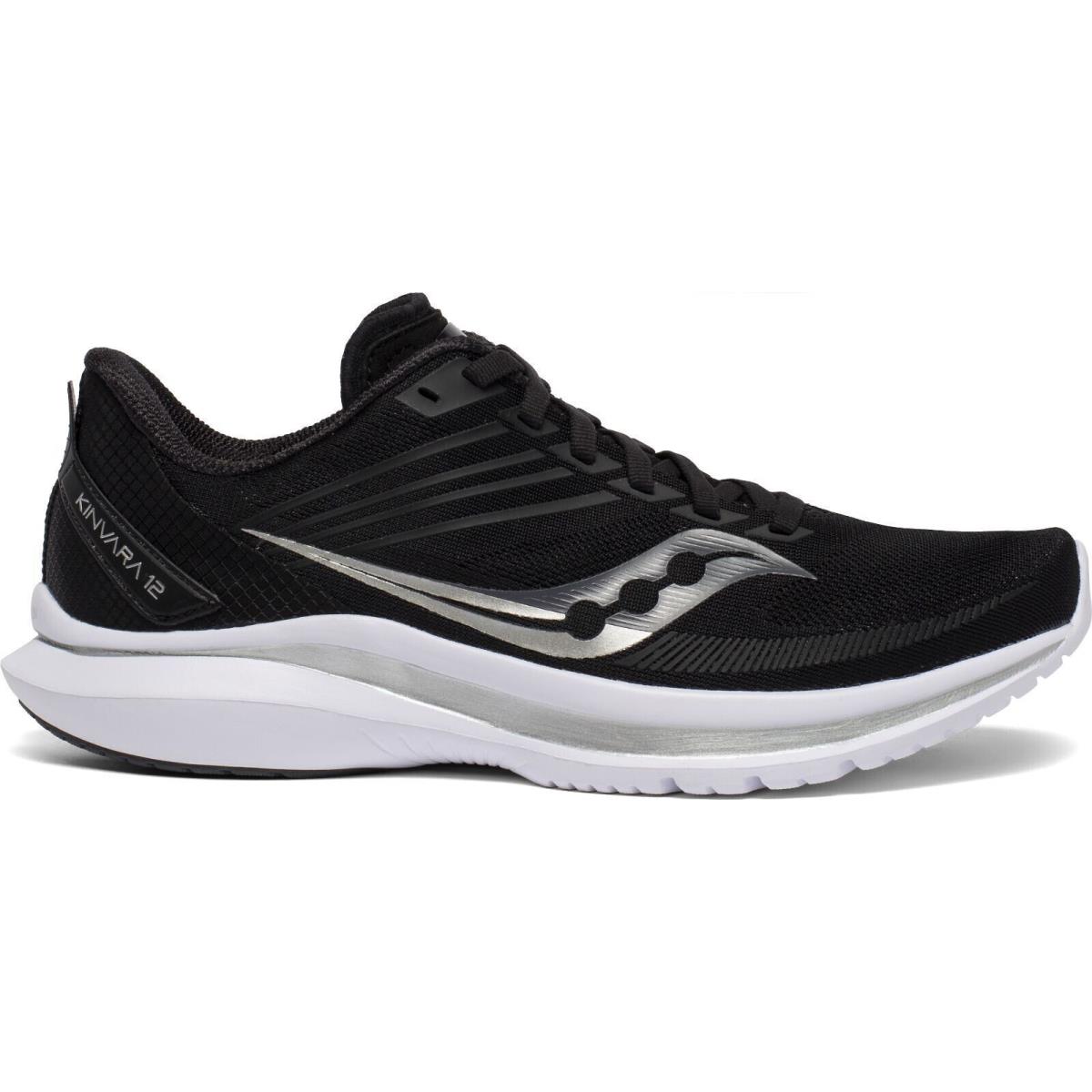 Saucony Kinvara 12 Men`s Running Shoes Size 13 Black / Silver S20619-45