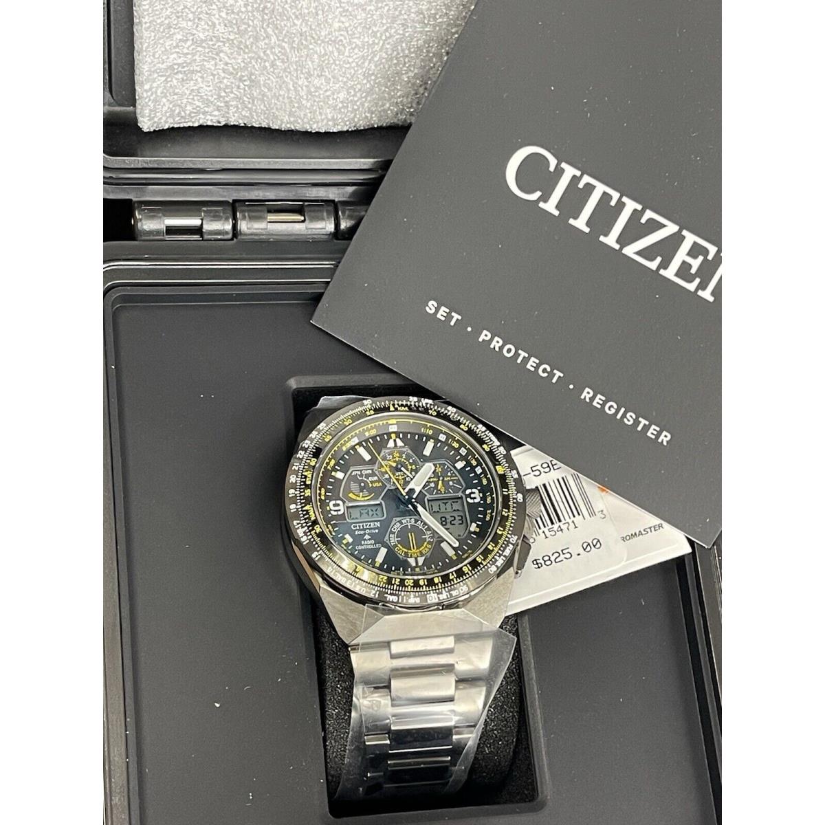 Citizen Men`s Eco-drive Chronograph Black Stainless Steel Watch 46 MM JY8127-59E