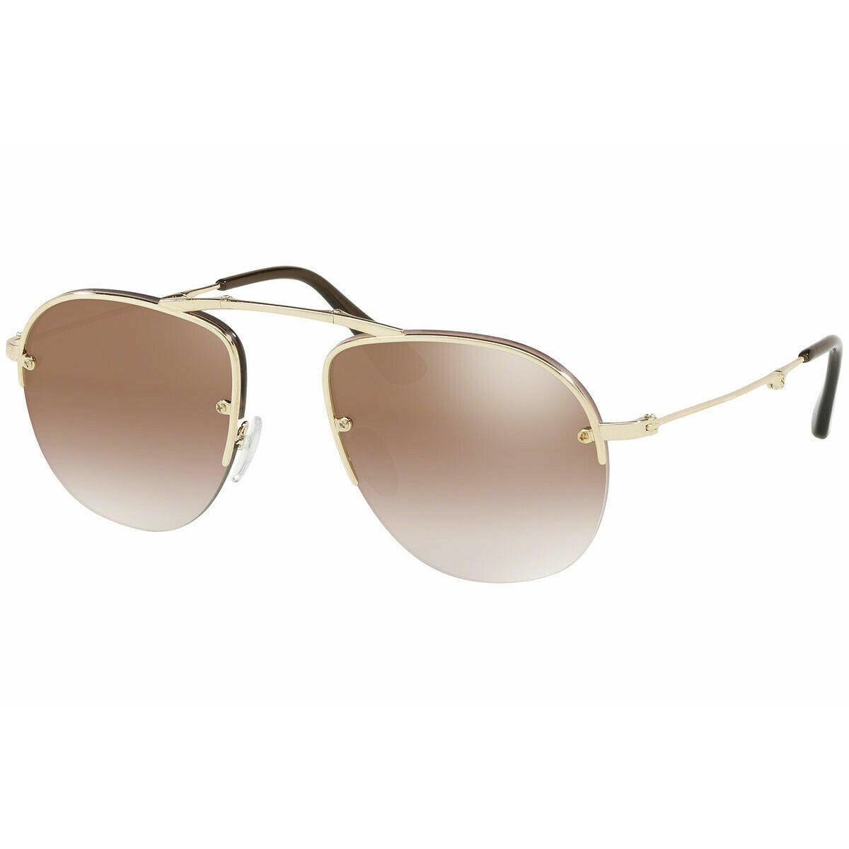 Prada Teddy Folding Sunglasses SPR54US ZVN-1K2 Gold /gradient Mirror Rare  Find - Prada sunglasses - 8056597557632 | Fash Brands