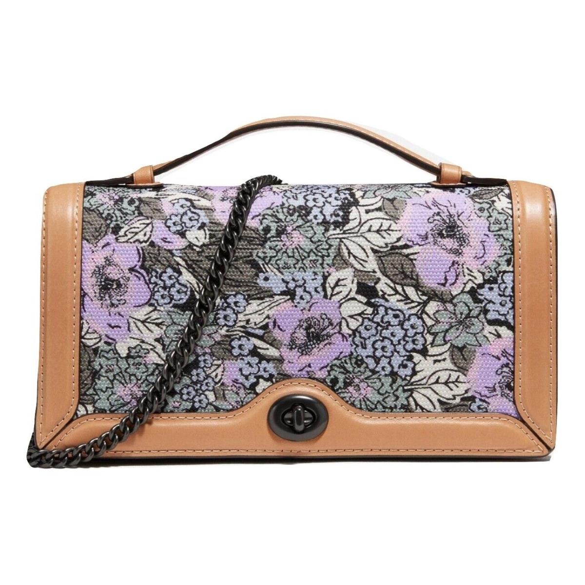 Coach Riley Chain Clutch with Heritage Floral Print