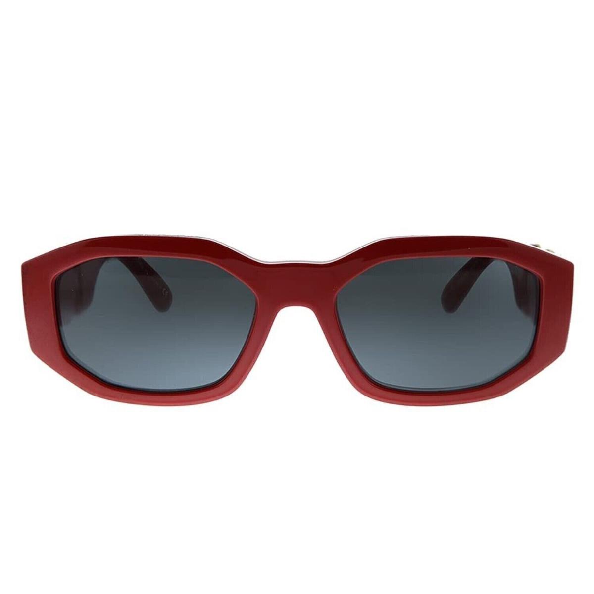 Versace VE 4361 533087 Red Plastic Geometric Sunglasses Grey Lens