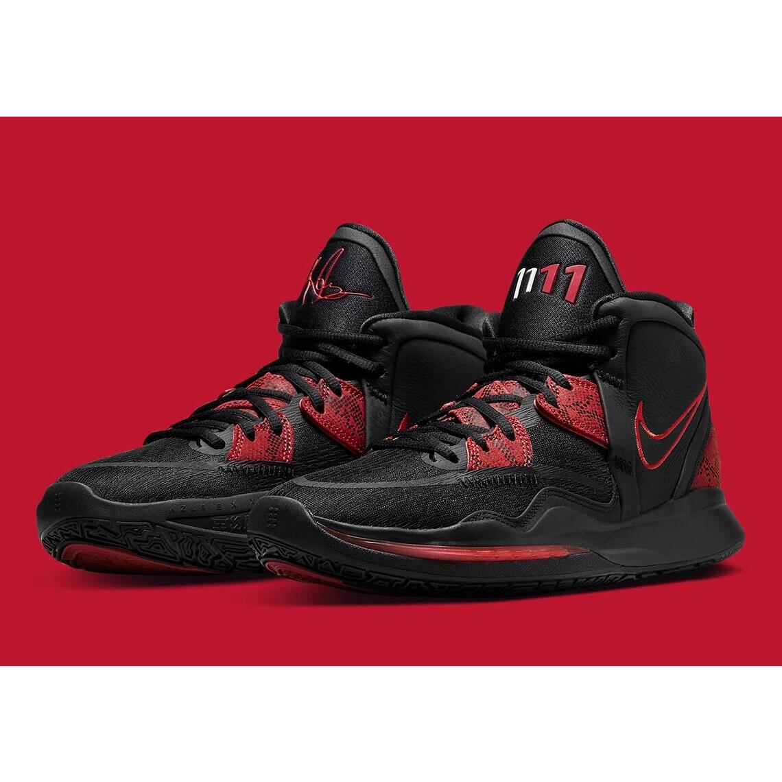 Nike Kyrie 8 Infinity Shoes Bred 2022 Black Red CZ0204 004 - Size 11 Mens