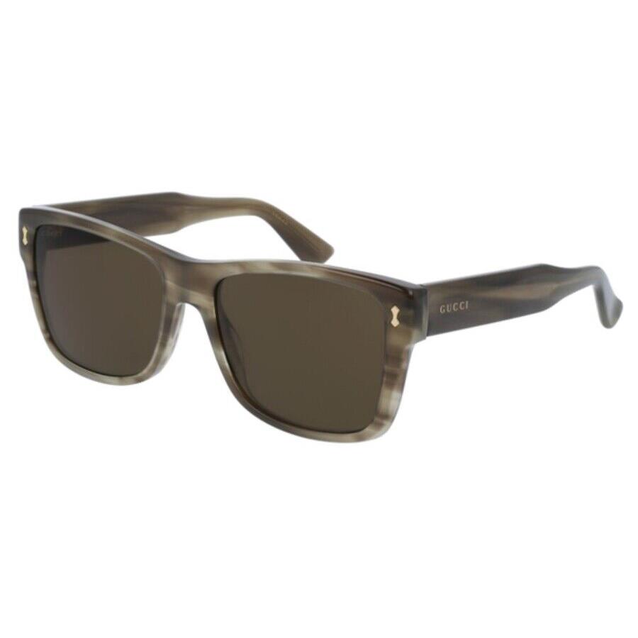 Gucci Unisex Sunglasses GG0052S 003 Havana/ Brown Lens 55mm | - Gucci ...