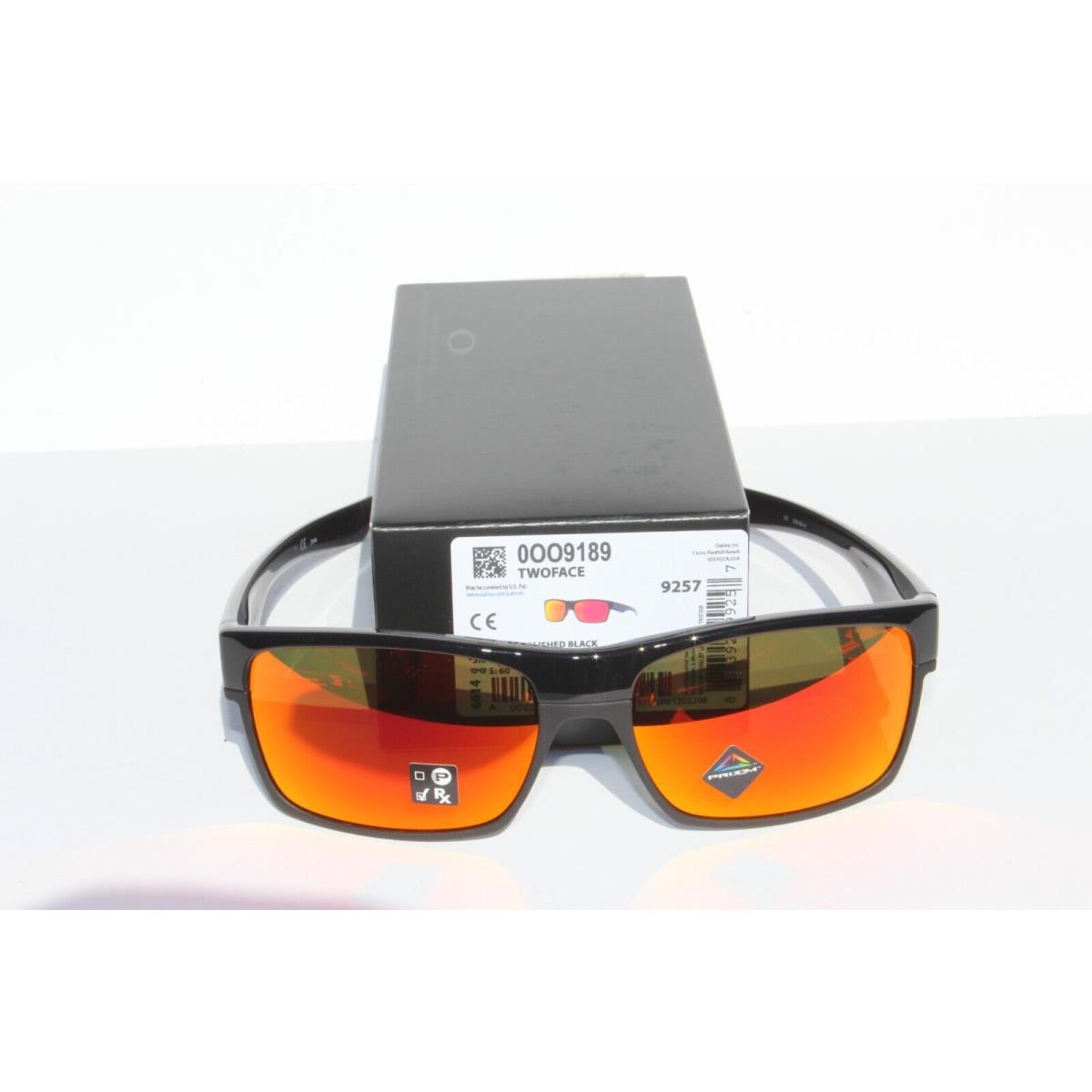 Oakley sunglasses Twoface - Black Frame, Ruby Lens 6