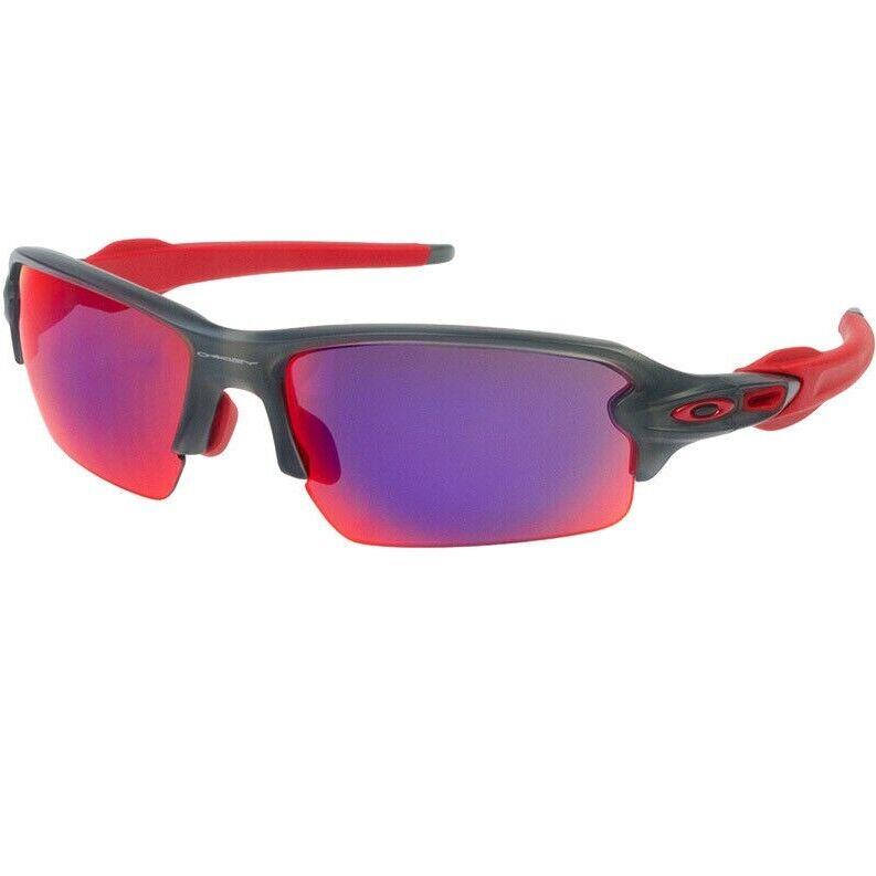 Oakley Flak 2.0 Asia Fit Sunglasses OO9271-0361 Grey Smoke /positive Red Iridium