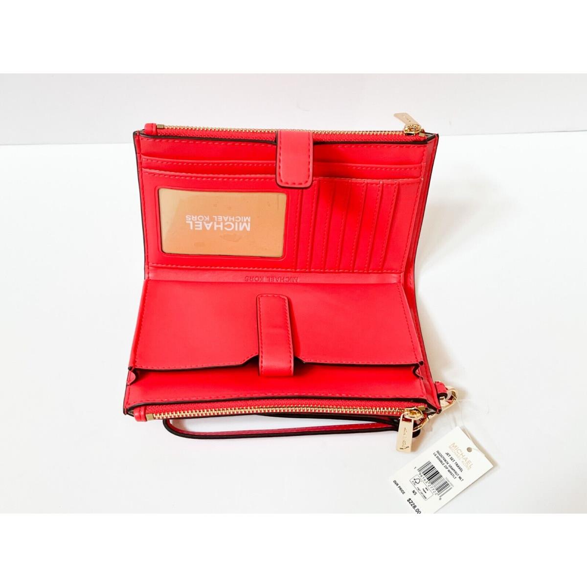 Michael Kors Jet Set Travel Double Zip Phone Wristlet MK Grapefruit Multi - Michael  Kors wallet - 068501503062 | Fash Brands