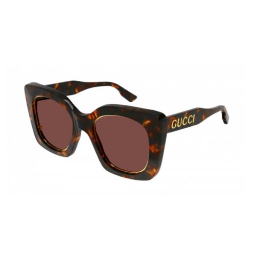 Gucci GG1151S 003 Butterfly Acetate Havana Brown 51 mm Women`s Sunglasses