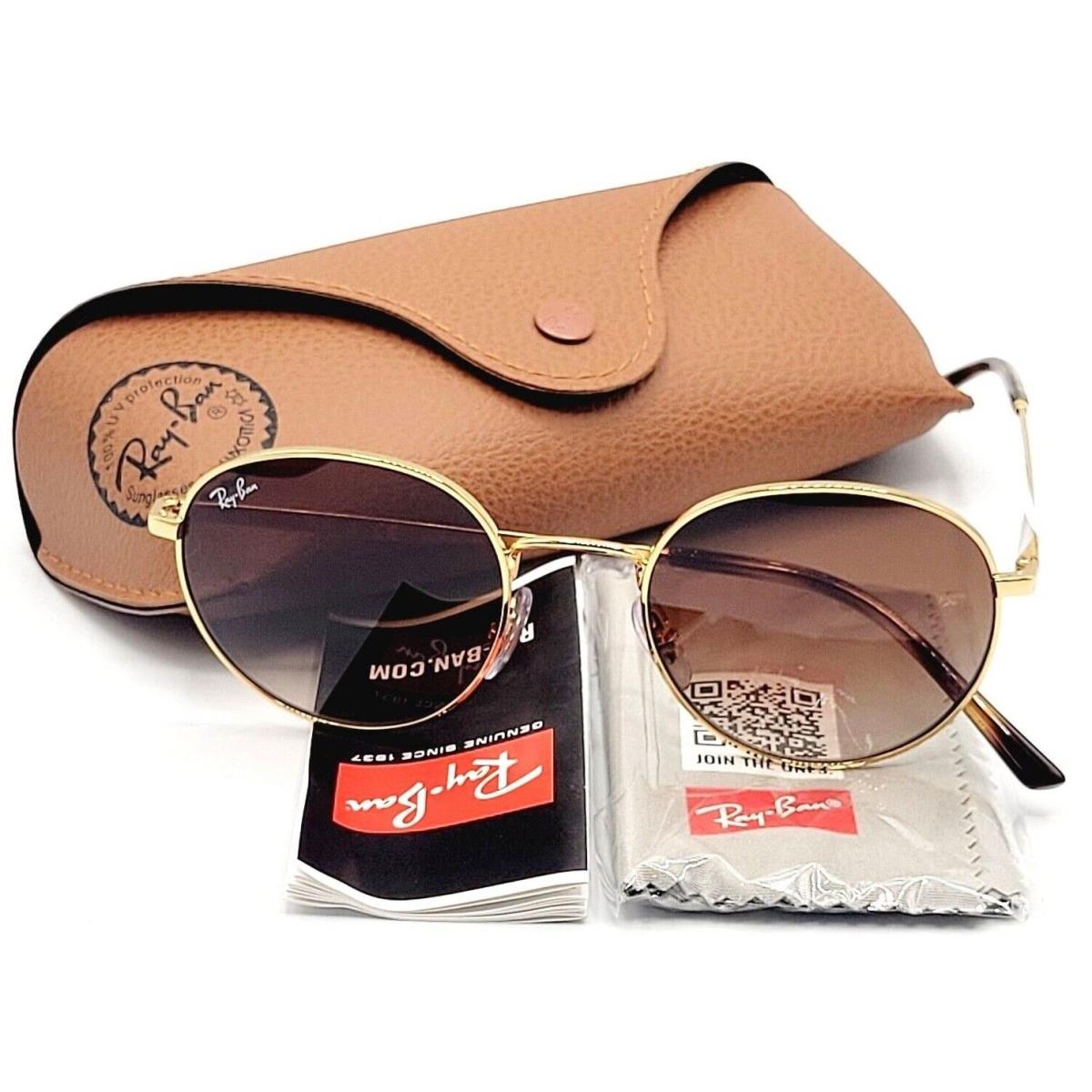 Ray-ban RB 3681 001/13 Unisex Sunglasses Size 50-26-145 3N Gold / Brown Gradient