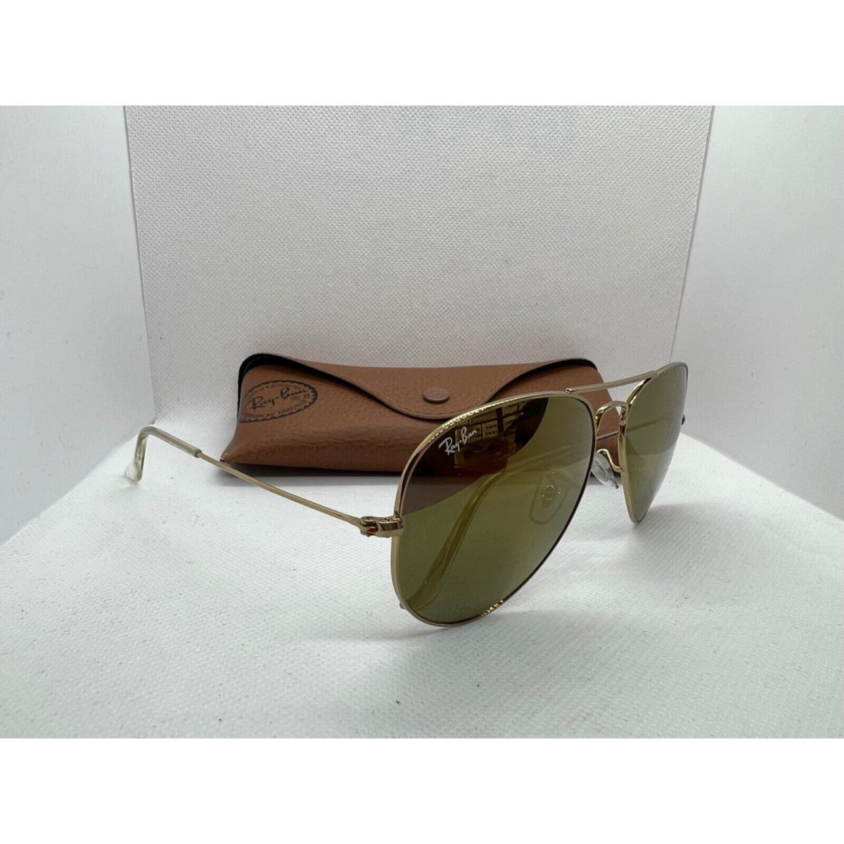 Ray-ban RB3025 Large Gold Aviator Sunglasses