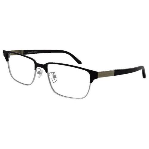 Alexander Mcqueen Eyeglasses AM0346O 001 Black Square Frames 56MM Rx-able