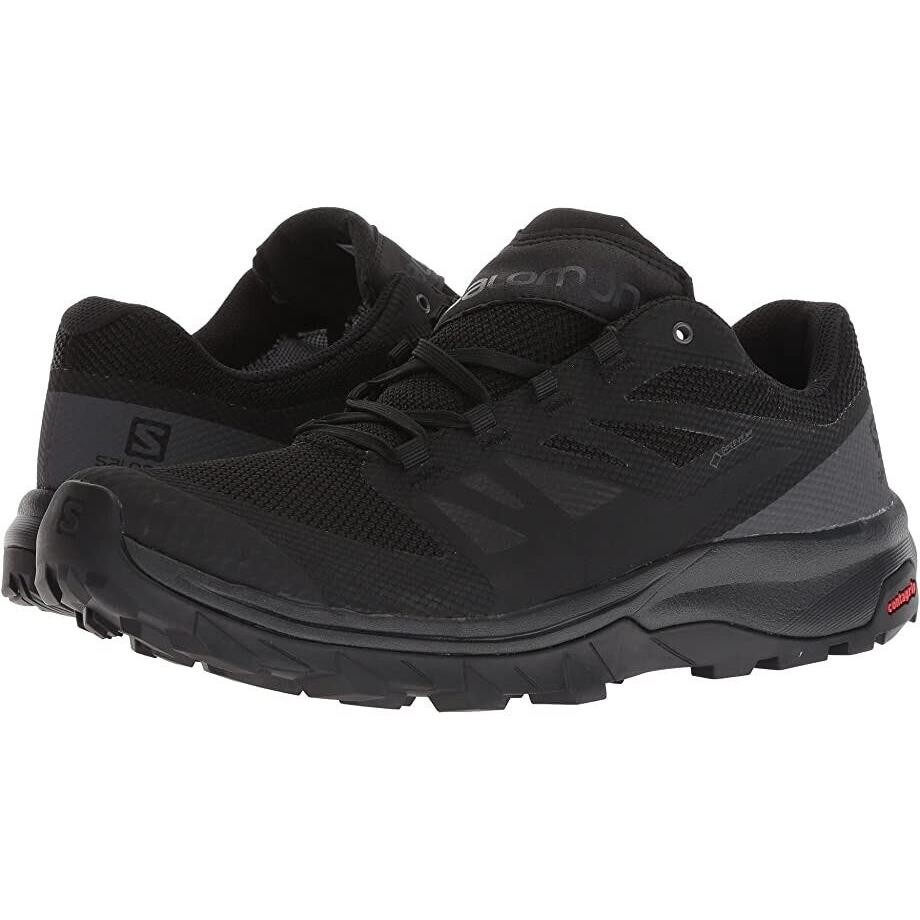Salomon Outline Gtx Black Phantom Magnet Hiking Shoes Mens 11.5