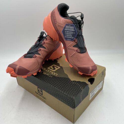 Salomon Speedcross 5 W Women`s Trail Running Shoes Size 10.5 Brick Dust Persimon