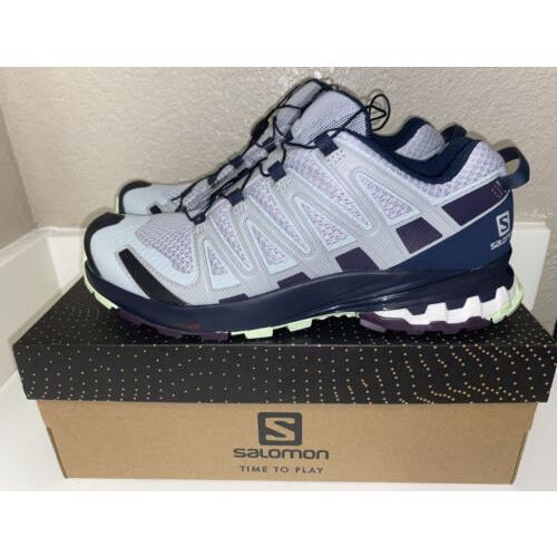 Salomon Womens XA Pro 3D V8 Trail-running Hiking Shoes 409870 Sz 9.5 W Blue