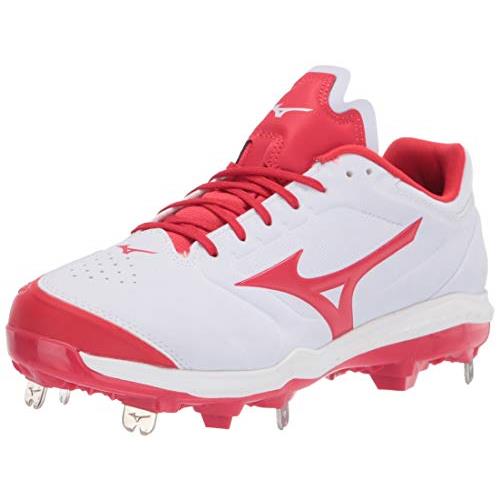 Mizuno Women`s Cleat Softball Shoe - Choose Sz/col White-red