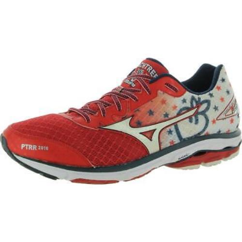 Mizuno Mens Wave Rider 19 Red Athletic and Training Shoes 16 Medium D Bhfo 0546