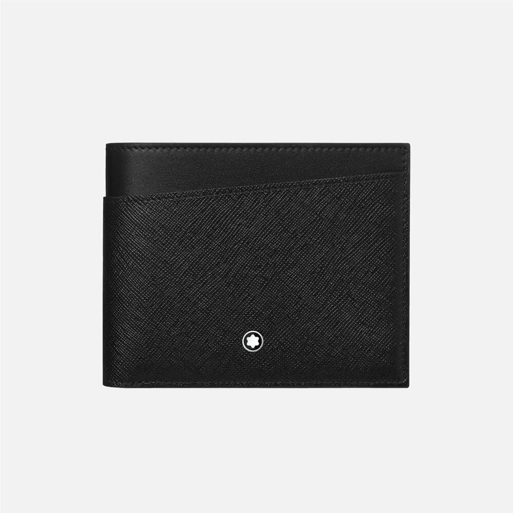 Montblanc Sartorial 10cc Black Leather Men`s Wallet 128575