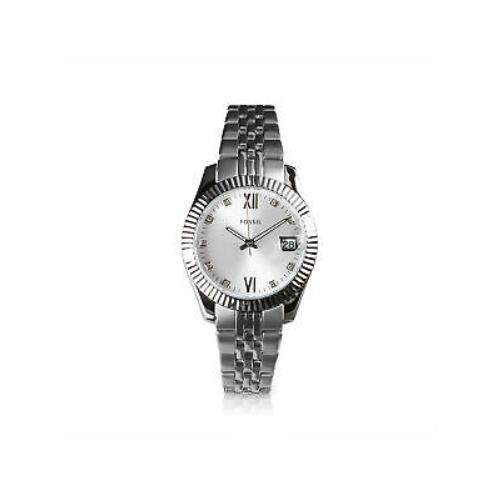 Fossil Scarlette ES4897 Elegant Mini Three-hand Date Stainless Steel Watch