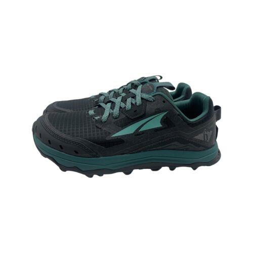 Womens Altra Lone Peak 6 Grey Teal Running Shoes Size 7