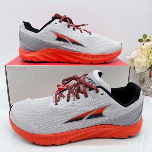 Altra Footwear Rivera Sneaker Running Shoe Gray/ Orange Mens Size US 11.5 D