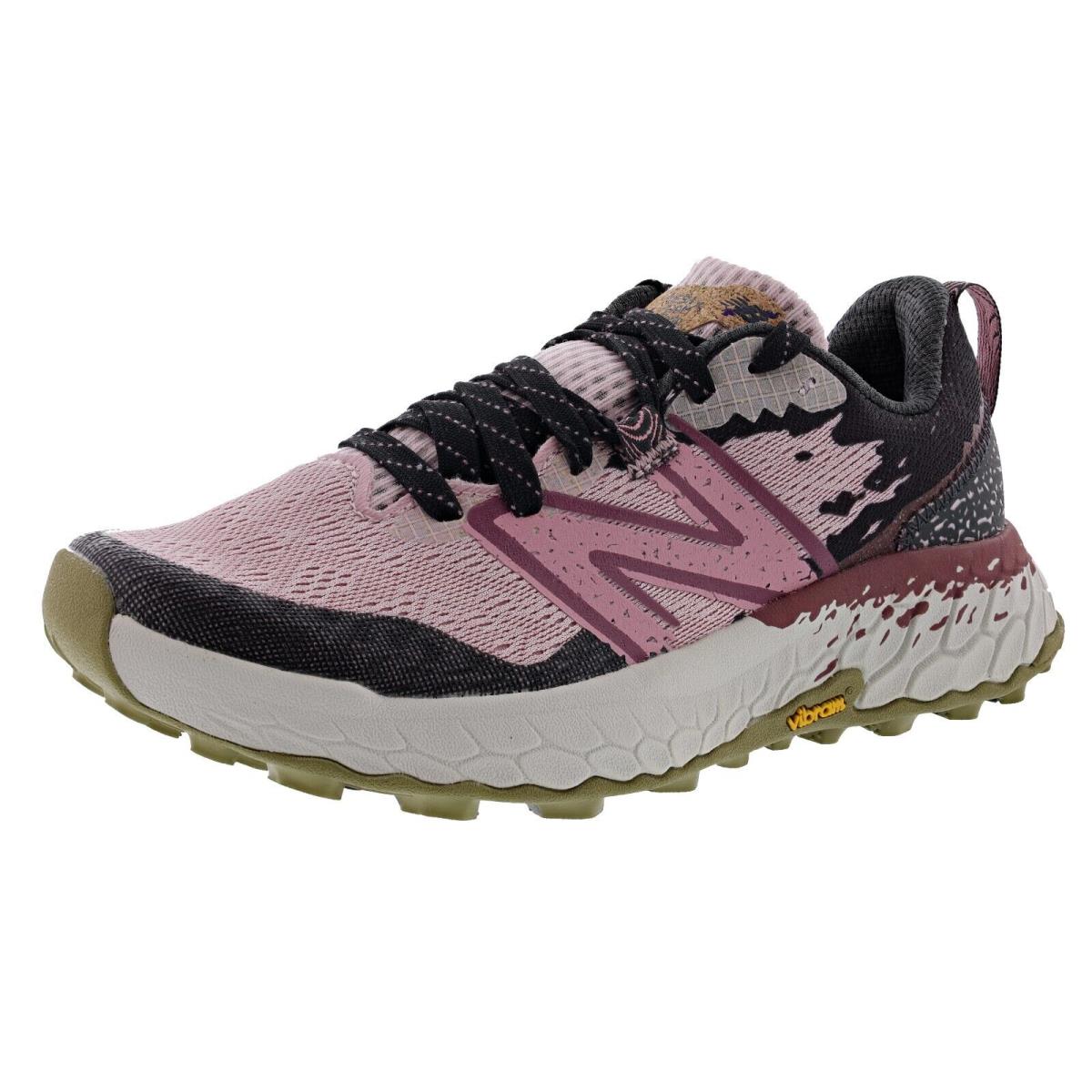 New Balance Women S Fresh Foam Hierro Wthier V7 Trail Running Shoes STONE PINK / BLACKTOP / WASHED BURGUNDY