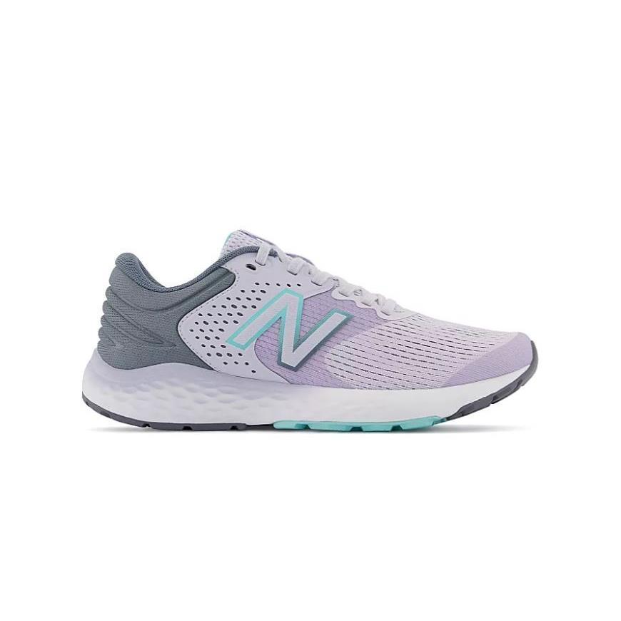Balance 520 V7 Fresh Foam Women`s Athletic Running Low Top Training Shoes Lilac/Teal